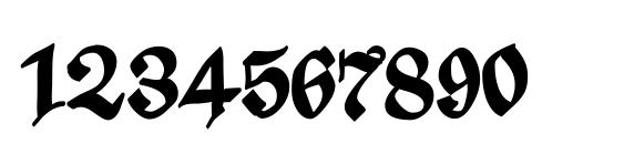 ScribbledFraktur XHeavy Font, Number Fonts