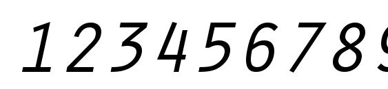 Scribe SSi Italic Small Caps Font, Number Fonts