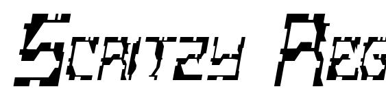 шрифт Scritzy Regular, бесплатный шрифт Scritzy Regular, предварительный просмотр шрифта Scritzy Regular