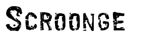 шрифт Scroonge, бесплатный шрифт Scroonge, предварительный просмотр шрифта Scroonge