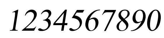 Scrypticali Italic Font, Number Fonts