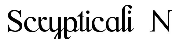 Scrypticali Normal font, free Scrypticali Normal font, preview Scrypticali Normal font