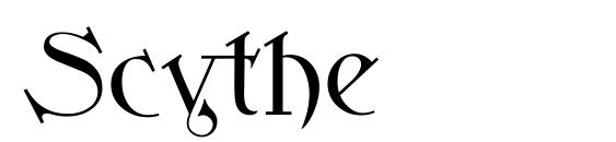 Scythe font, free Scythe font, preview Scythe font