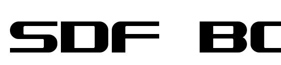 SDF Bold font, free SDF Bold font, preview SDF Bold font