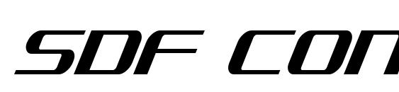 SDF Condensed Italic font, free SDF Condensed Italic font, preview SDF Condensed Italic font