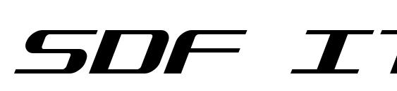 SDF Italic Font