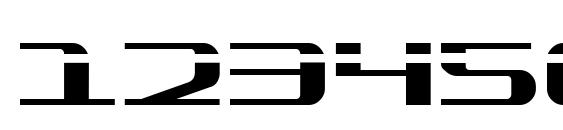 SDF Laser Font, Number Fonts