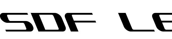 SDF Leftalic font, free SDF Leftalic font, preview SDF Leftalic font