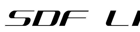 SDF Light Italic Font