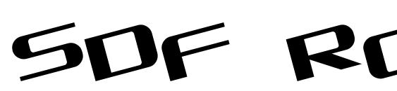 SDF Rotate font, free SDF Rotate font, preview SDF Rotate font