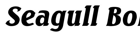 Seagull Bold Italic Font