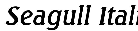 Seagull Italic font, free Seagull Italic font, preview Seagull Italic font