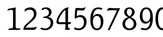 Seagull Light BT Font, Number Fonts