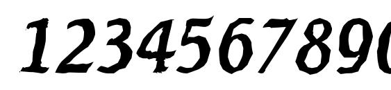 SeagullAntique Italic Font, Number Fonts