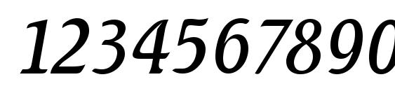 SeagullLH Italic Font, Number Fonts