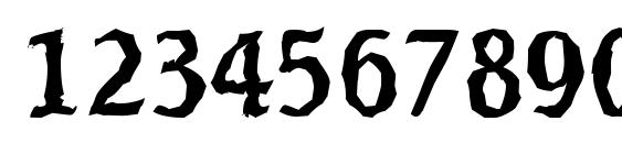 SeagullRandom Regular Font, Number Fonts