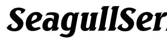 SeagullSerial Black Italic Font