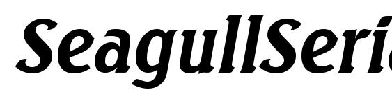 SeagullSerial BoldItalic Font