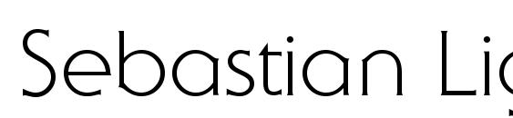 Sebastian Light Regular font, free Sebastian Light Regular font, preview Sebastian Light Regular font