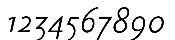 SebastianLight Italic Font, Number Fonts