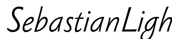 Шрифт SebastianLight Italic