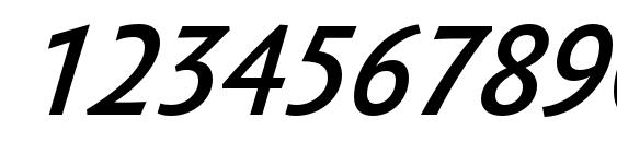 SebastianLightUCF BoldItalic Font, Number Fonts