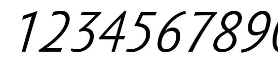 SebastianLightUCF Italic Font, Number Fonts