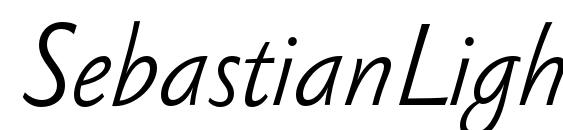 Шрифт SebastianLightUCF Italic