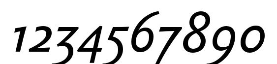 SebastianText Italic Font, Number Fonts