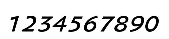 SebastianTextSC Italic Font, Number Fonts