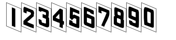 SEBESTIAN Regular Font, Number Fonts