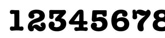 Secretaryc bold Font, Number Fonts