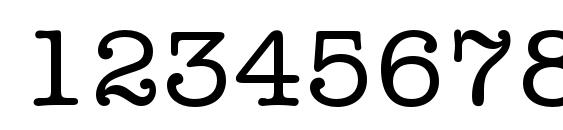 Secretaryc Font, Number Fonts