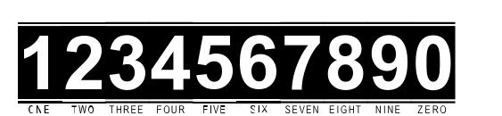 Secure20a Font, Number Fonts