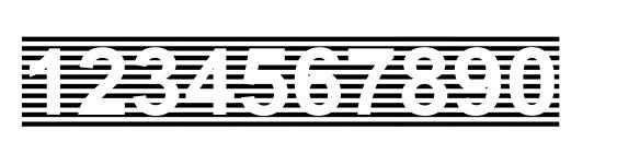 Secure3a Font, Number Fonts