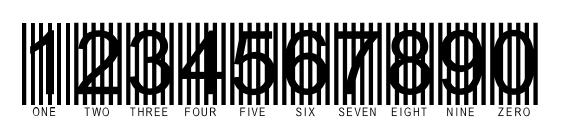 Secure6a Font, Number Fonts