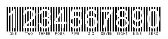 Secure8a Font, Number Fonts