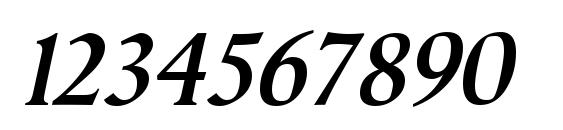Semper BoldItalic Font, Number Fonts
