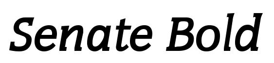 Шрифт Senate Bold Italic