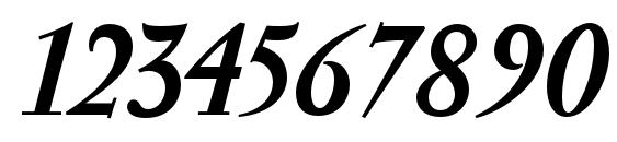 Serapion BoldItalic Font, Number Fonts