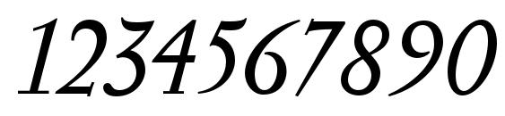 Serapion Italic Font, Number Fonts