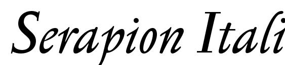 Serapion Italic Font