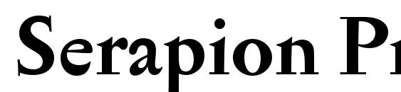 Serapion Pro Bold Font