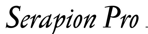 Serapion Pro Italic Font