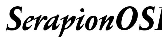 SerapionOSF BoldItalic Font
