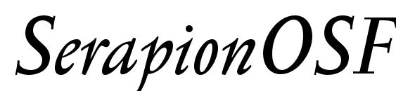 SerapionOSF Italic Font