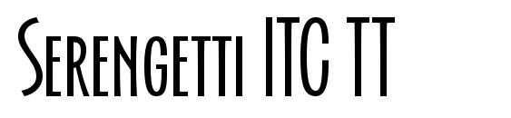 Serengetti ITC TT font, free Serengetti ITC TT font, preview Serengetti ITC TT font