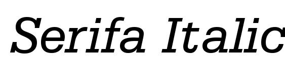 Serifa Italic BT Font