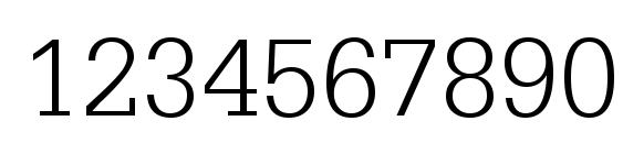 Serifa Light BT Font, Number Fonts