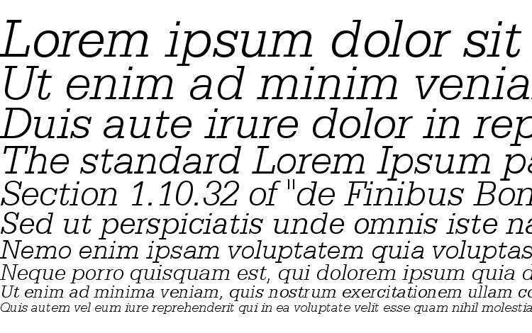 specimens Serifa Light Italic BT font, sample Serifa Light Italic BT font, an example of writing Serifa Light Italic BT font, review Serifa Light Italic BT font, preview Serifa Light Italic BT font, Serifa Light Italic BT font
